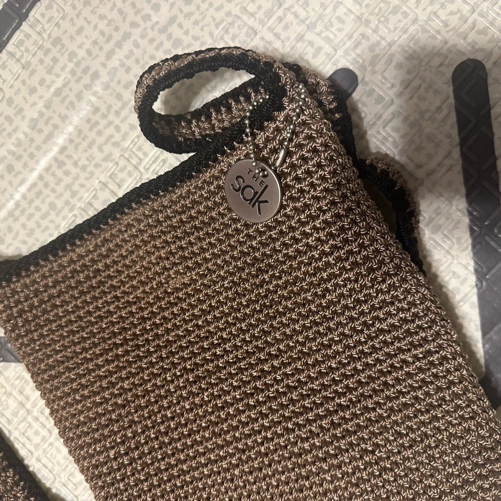 The Sak Brown Crochet Bag